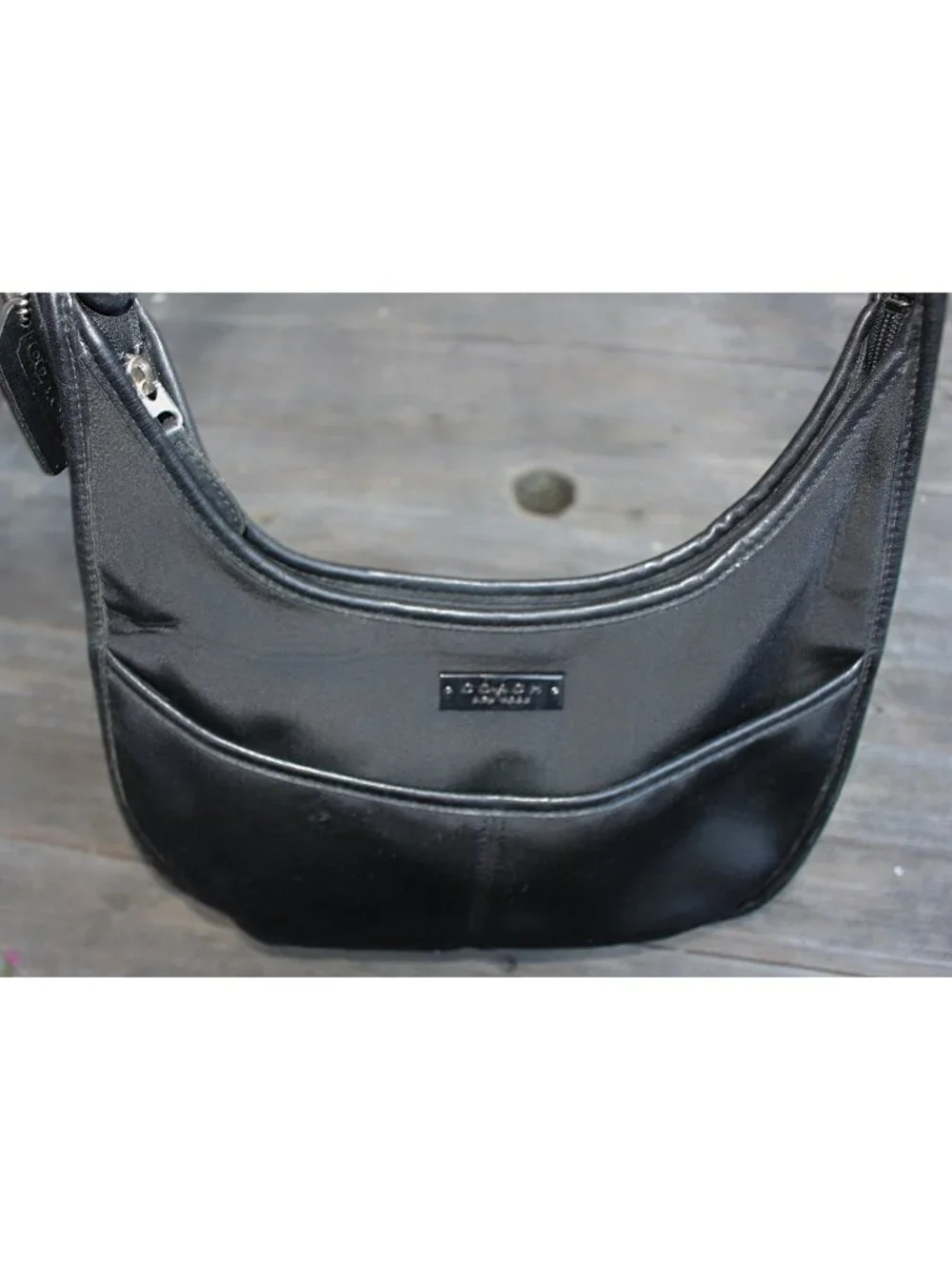 Coach Vintage - Ergo Neo Pocket Zip in Black with Nickel Hardware, Mexico 1998